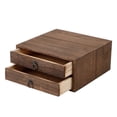 thumbnail image 4 of Raindrops Tea Cake Storage Chest Wooden Tea Box Vintage Style Multi-Layer Design 1Set 24.5X25.5X10.5In, 4 of 8