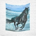 thumbnail image 2 of CADecor Running Horse on the Beach Wall Hanging Tapestry 51x60 inchesches, 2 of 2