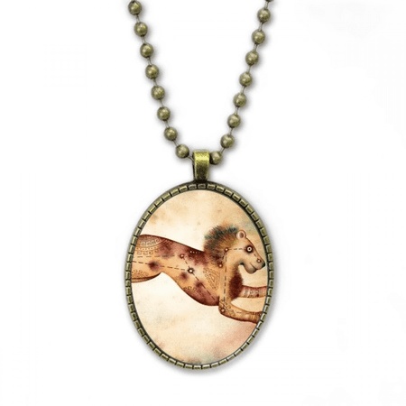july august leo constellation zodiac necklace vintage chain bead pendant jewelry collection