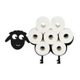 thumbnail image 5 of Toilet Roll Holder Metal Paper Holder Sheep Shape Paper Storage (Black), 5 of 5