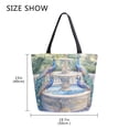 thumbnail image 5 of Large Canvas Bag 13.5x5.1x15 Inch Canvas Bag Shopping Canvas Bag Suitable For Outing Shopping Travel Out Of Large Capacity Storage Lovely Peacocks, 5 of 9