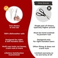 thumbnail image 6 of OOU Kitchen Scissors Set - Heavy Duty Stainless Steel All Purpose Shears 2-Pack, Comfort Grip Handles & Protective Sheath, Dishwasher Safe, 6 of 9
