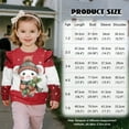 thumbnail image 2 of DISNIMO Toddler Christmas Sweatshirt Girls Mouse Printed Sweater Long Sleeve Pullover Tops Comfy Sweatshirt Fall Winter Clothes 7-8 Years, 2 of 7