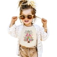 thumbnail image 2 of Faux Glitter Colorful Painted Christmas Tree with Dalmatian Bow Shirt for Women Teens and Girls Natural Shirt 4T, 2 of 5