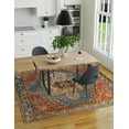 thumbnail image 4 of Unique Loom Outdoor Traditional Collection Area Rug - Antiquity (7' 10" Square Navy Blue and Rust Red/Navy Blue), 4 of 7