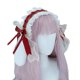 thumbnail image 1 of Diadema con orejas de conejo, tocado de sirvienta con lazo de encaje, disfraz de Halloween, pasador de diadema de conejo de peluche Adepaton BST2001795-2, 1 of 5