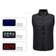 thumbnail image 4 of Camiseta sin mangas con cuello alto, unisex, informal, con cremallera, cuatro controles, 28 zonas de calefacción, carga USB, camiseta sin mangas con cuello alto, para hombre, poliéster., 4 of 8