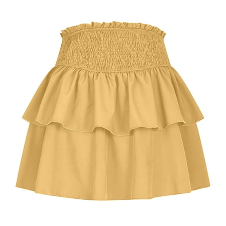 BSDJILFG Vintage Pirate Skirt with Shorts Summer Lace Trim Layered A-Line Mini Floral Bloomers with Underneath Bottom
