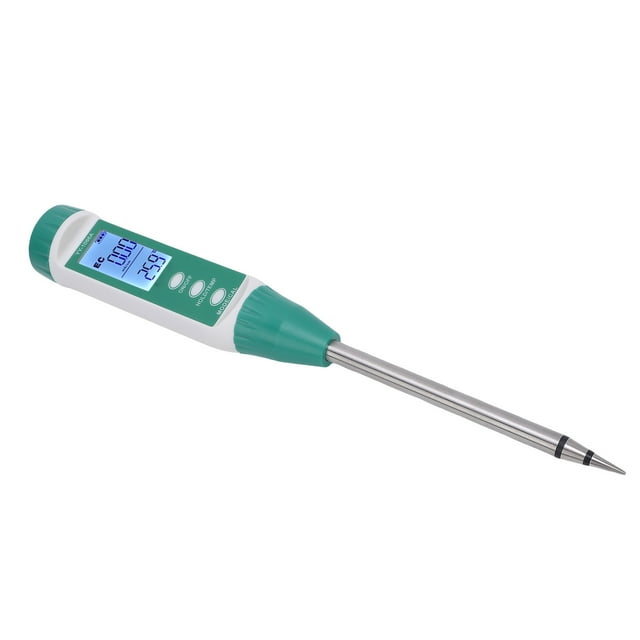 Detector de Contenido de Agua del suelo, respompente Medidor sensible EC del SULO SENSOR DE SONDA DE METAL 0.00-19.99 ms/cm para Jardín
