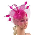 thumbnail image 2 of White Fascinator Fashion Headbands Fascinators Hat Flower Mesh Ribbons, 2 of 5