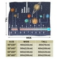thumbnail image 3 of Kll Fleece Blanket Plush Throw Blanket Solar System Temperatures Diagram,Soft Fuzzy Cozy Flannel Blanket For Couch Sofa Bed.(60"X50"), 3 of 9