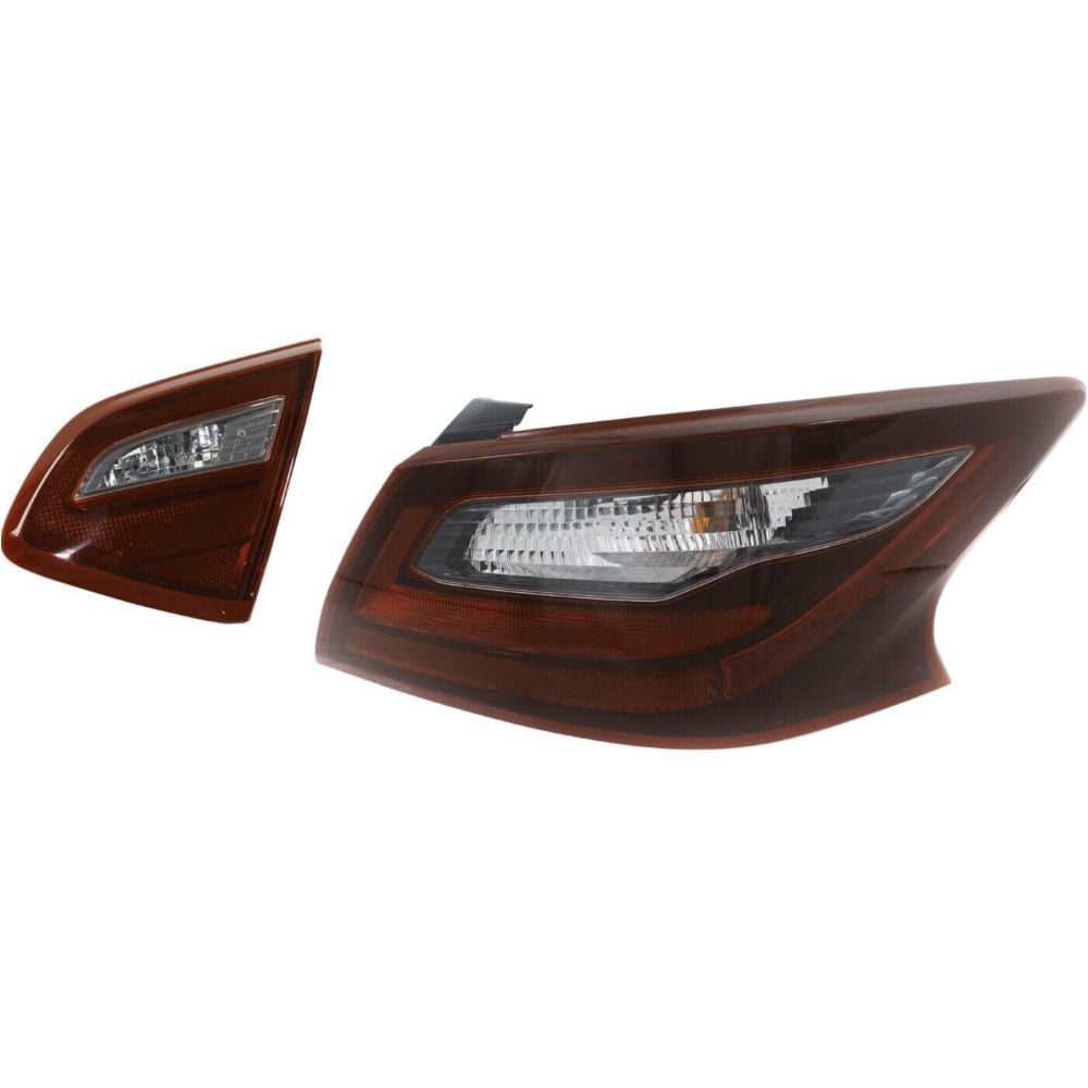 Set of 2 Tail Lights Taillights Taillamps Brakelights Driver