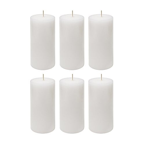 DDI 1756867 Bougie Pilier Ronde Non Parfumée de 3 Pouces x 6 Pouces - Blanc Caisse de 24