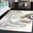 thumbnail image 2 of SAFAVIEH Rodeo Mario Abstract Wool Area Rug, Ivory/Gray, 8' x 10', 2 of 7