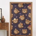 thumbnail image 4 of Doorway Drape Split Curtains, Cute Animals Cartoon Bears Room Divider Privacy Door Curtains, 34" x 56", 4 of 7