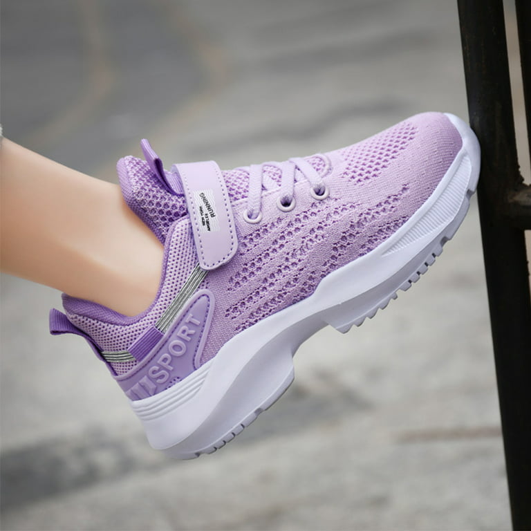  BELOS Women's Breathable Walking Tennis Shoes Lightweight Slip  On Casual Sneakers for Gym Travel Work(6B(M) US, Purple)