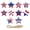 B, variant on Sktrjpolfis Independence Day Paper Glasses Set Plastic Patriotic Eyewear for 4th of July Party Supplies
