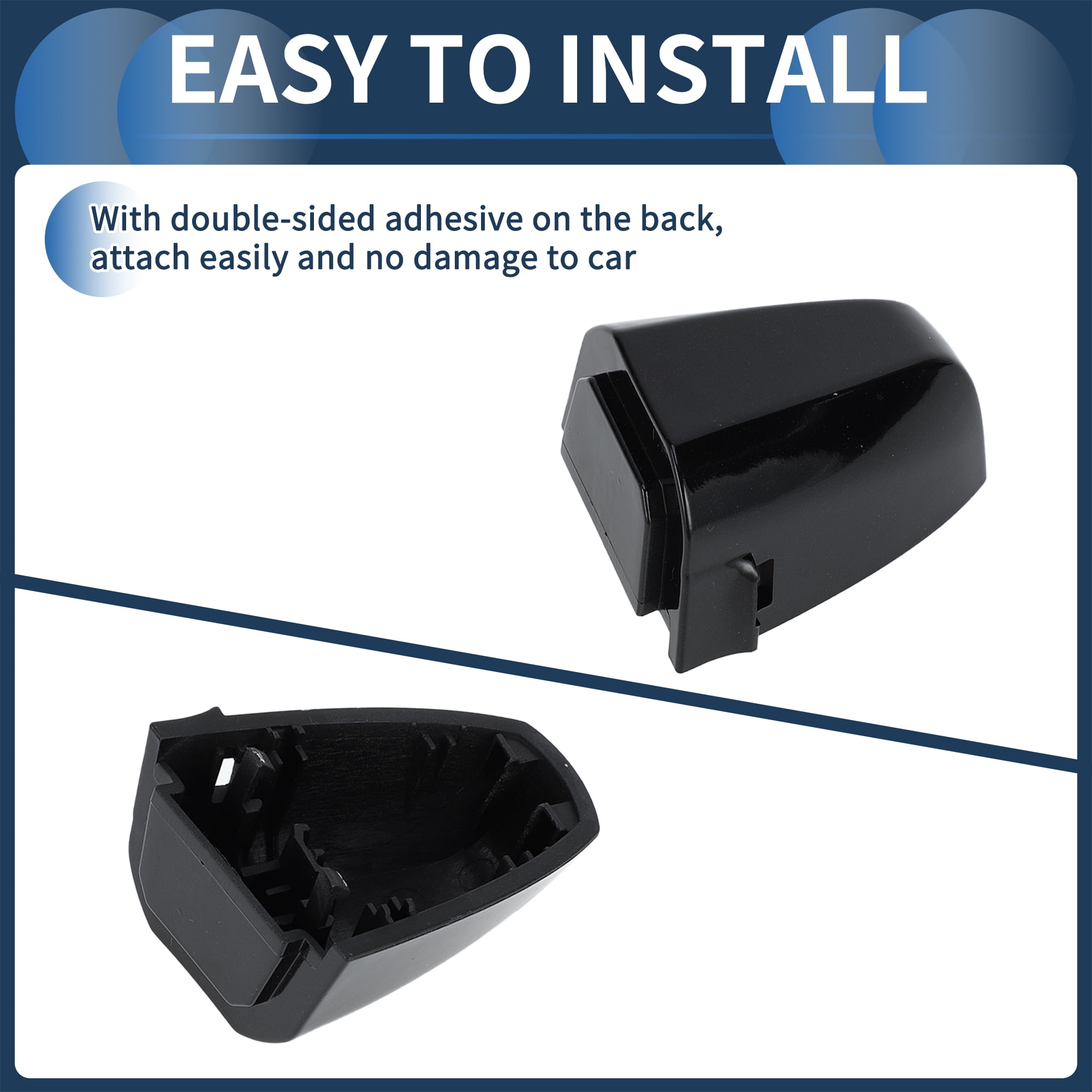 Unique Bargains Durable ABS Car Door Handle Cover Black for BMW X1 X2 X5 F15 X6 F16
