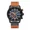 Orange Brown-Dark Blue, variant on CURREN 8291 Men Gray Brown Chronograph Quartz Waterproof Leather belt Watch Sports Wristwatch