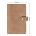 thumbnail image 2 of Cuaderno de cuero PU A6, cubiertas de carpeta de anillas redondas recargables de 6 anillas para cuaderno de papel de relleno A6, carpeta estilo agenda Personal, 2 of 6