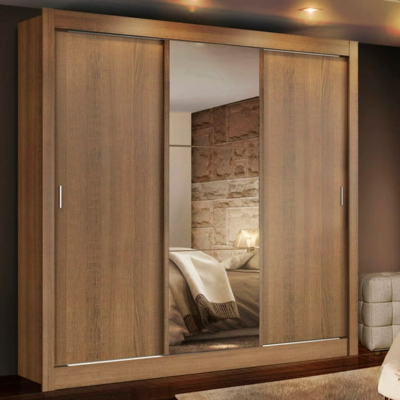 Ropero Closet Madesa Lyon 3 Puertas 1 Espejos