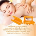 thumbnail image 4 of Topboutique Handheld Massager,Neck Massager Resin Massager Shoulder Massager Back Massager Guasha Tools Manual Scalp Massager Scraping Massage Comb Stress Relief Relax Body Massage Tool,Yellow, 4 of 9