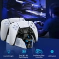thumbnail image 2 of PS5 Controller Charger, ESYWEN PS5 Accessories with Controller Charging Station for PlayStation 5 Dualsense with LED Indicator, 2 of 7