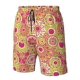 thumbnail image 4 of Fuzoiu Yellow Flowers Print Men's Beach Shorts,Men's Swim Trunks,Quick Dry Board Shorts with Pockets,Men's Bathing Suits for Surfing, Running, and Casual Wear-XX-Large, 4 of 6