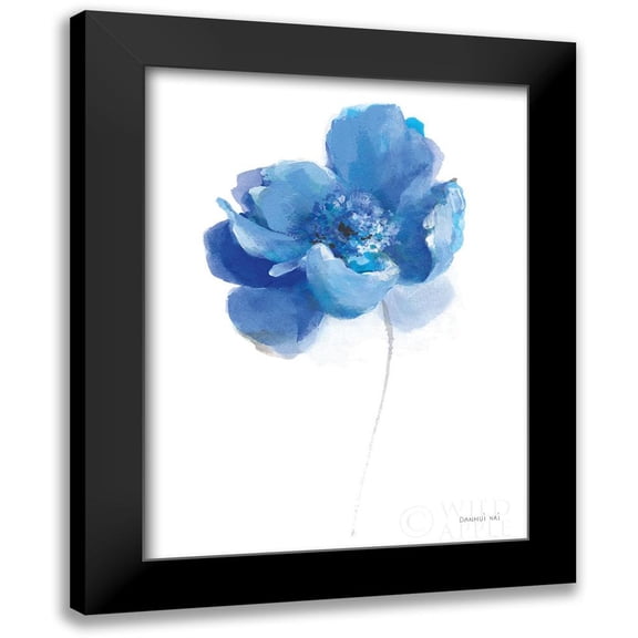 Nai, Danhui 12x14 Black Modern Framed Museum Art Print Titled - Bold Blooming IV