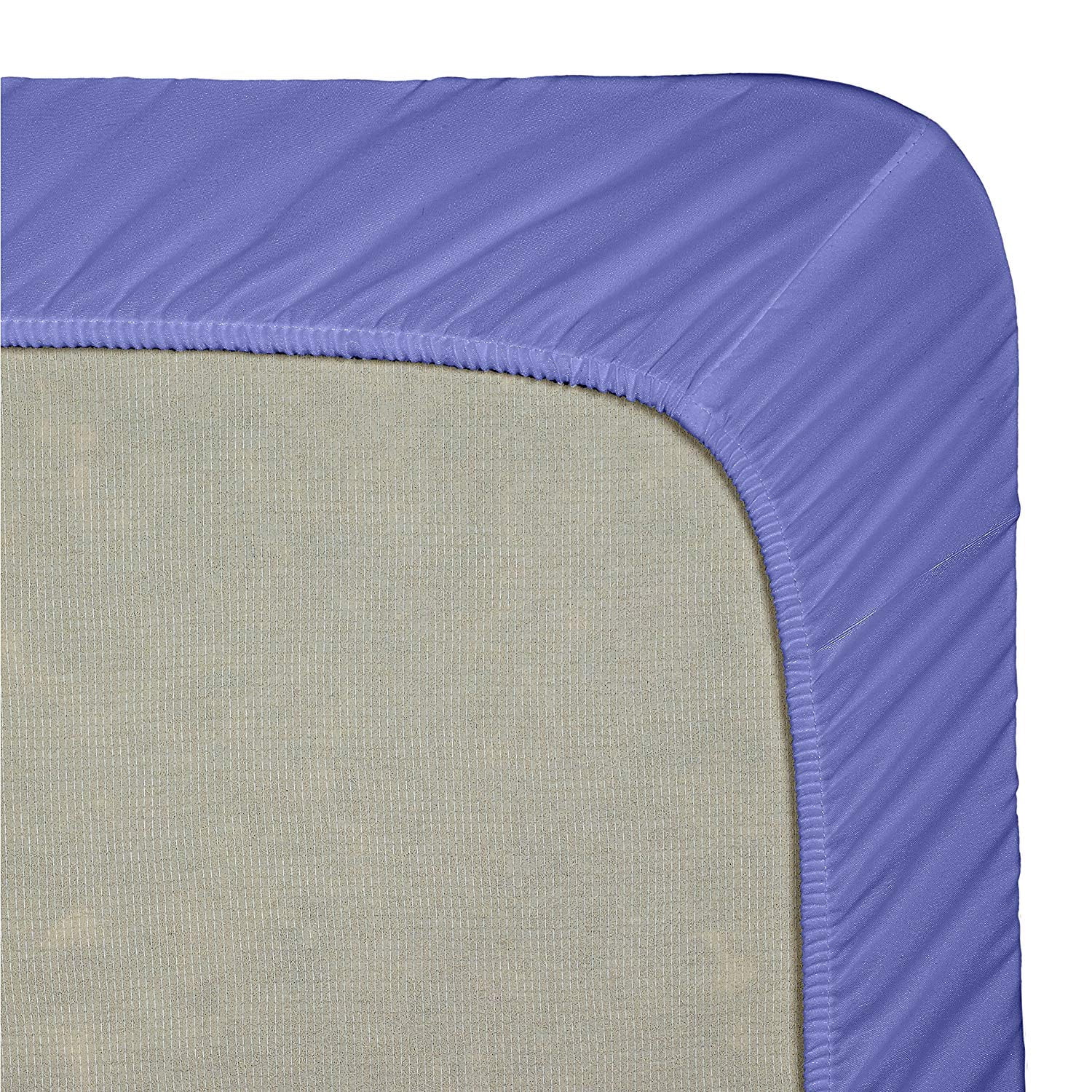 Clara Clark Premier 1800 Collection Single Microfiber Fitted Sheet, Full Size, Royal Blue