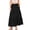 Black, variant on Iyufng Maxi Linen Skirts for Women Summer Casual High Waist Elastic Lining Skirt with Pockets