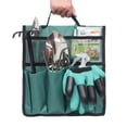 thumbnail image 4 of Bolsa de herramientas de jardín verde para herramientas de jardín, bolsa de herramientas de jardín multiusos, organizador de herramientas de jardín Oxford impermeable, 4 of 5