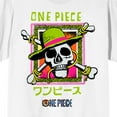 thumbnail image 2 of One Piece Live Action Straw Hat Pirates Logo In Colorful Frame Crew Neck Short Sleeve Men's White T-shirt-Large, 2 of 3
