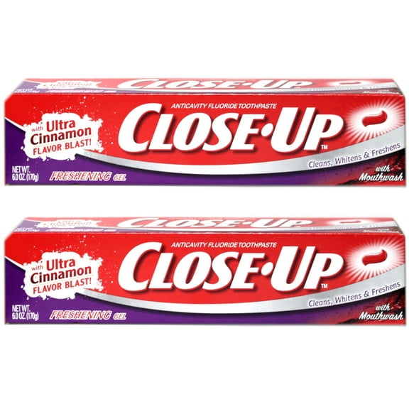 Close-Up Toothpaste Gel Freshening Red 6 oz (Pack of 2)