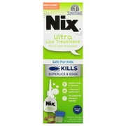 Nix Ultra Superlice Treatment, All-in-One Shampoo, 4 fl oz & Lice Removal Comb