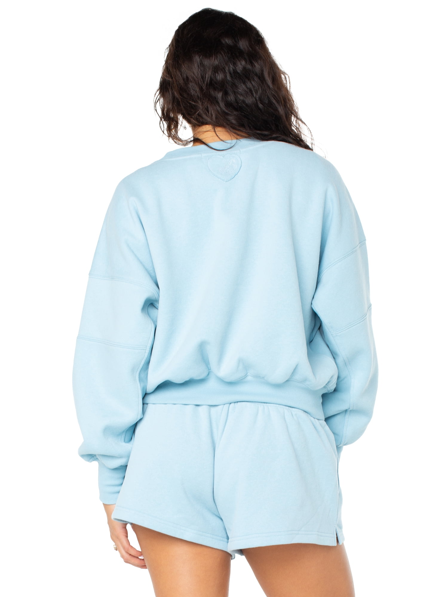 Celebrity Pink Women's and Women's Plus Oversized Boyfriend Sweatshirt, Sizes XS-4X