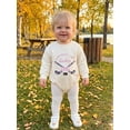 thumbnail image 3 of RUINIXCW Baby Girls Sweatshirt Romper Ice Hockey Print Round Neck Long Sleeve Jumpsuits for Newborn Infant Fashion Clothes, 3 of 9