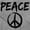 Sport Grey, variant on Hippie Peace Sign Make Love Not War Zip Up Hoodie Men's Women's Brisco Brands M