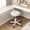 White, variant on HDHNBA Adjustable Swivel Rolling Saddle Stool with Wheels Thick Padded Seat for Salon Office Home, Black