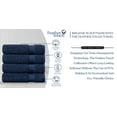 thumbnail image 6 of Delara Organic Cotton Bath Towels, Pack of 4, 650 GSM, GOTS & OEKO-TEX Certified, Soft, Absorbent, Quick-Dry, 6 of 8
