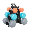 thumbnail image 1 of WF Athletic Supply 60lb Color Coated Dumbbell Set with Storage Rack, 1 of 8