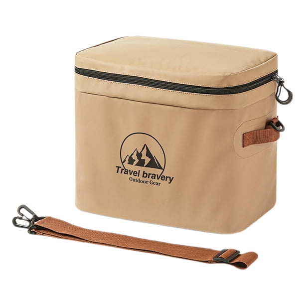 Bolsa Térmica para Enfriar Alimentos, Bolso de Mano, Contenedor de Alimentos a Prueba de Fugas, Cómoda Bolsa Aislante para Pasteles, Bolsa Térmica Par Marrón