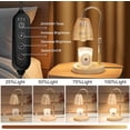 thumbnail image 3 of Candle Warmer Lamp with Timer & Dimmer, Candle Warmer Height Adjustable, Fits All Jar Scented Candles, Candle Lamp with 3 Bulbs, Charming Gift Box with Ribbon for Gifting, 3 of 5