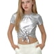 thumbnail image 1 of Niños Disfraces Niños Primavera Verano Color Sólido Carnaval Festa Festival Desempeño Cuello Redondo Camiseta Top para Niño Pequeño, 1 of 6