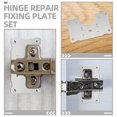 thumbnail image 1 of unbranded 8Ud Placas De Reparación Para Bisagras De Puertas Plata Inoxidable Cocina Hogar, 1 of 8