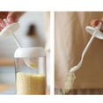 thumbnail image 2 of MesaSe Kitchen Moisture-Proof Sauce Seasoning Jar With Spoon Condiment Pots Clear Spices Container, 2 of 7