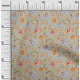 thumbnail image 2 of oneOone Cotton Jersey Gray Fabric Floral Fabric For Sewing Printed Craft Fabric By The Yard 58 Inch Wide, 2 of 4