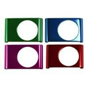 RhinoSkin Aluminum Accent - Protective cover for digital player - blue, red, green, pink (pack of 4) - for Apple iPod shuffle (2G)