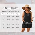 thumbnail image 2 of SWQZVT Rompers for Women Summer Clothes Sleeveless Jumpsuits with Pockets Crew Neck Tank Shorts Cotton Outfit Set Black L, 2 of 6