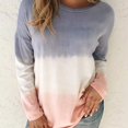 thumbnail image 3 of Gradient Ramp Lady Hoody,Western Style Dye Printing Hoody Fall and Winter Keep Warm Gradient Ramp Long Sleeve Round Collar TShirt Hoody, 3 of 8